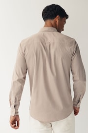 Natural 100% Cotton Stripe Long Sleeve Shirt - Image 3 of 8