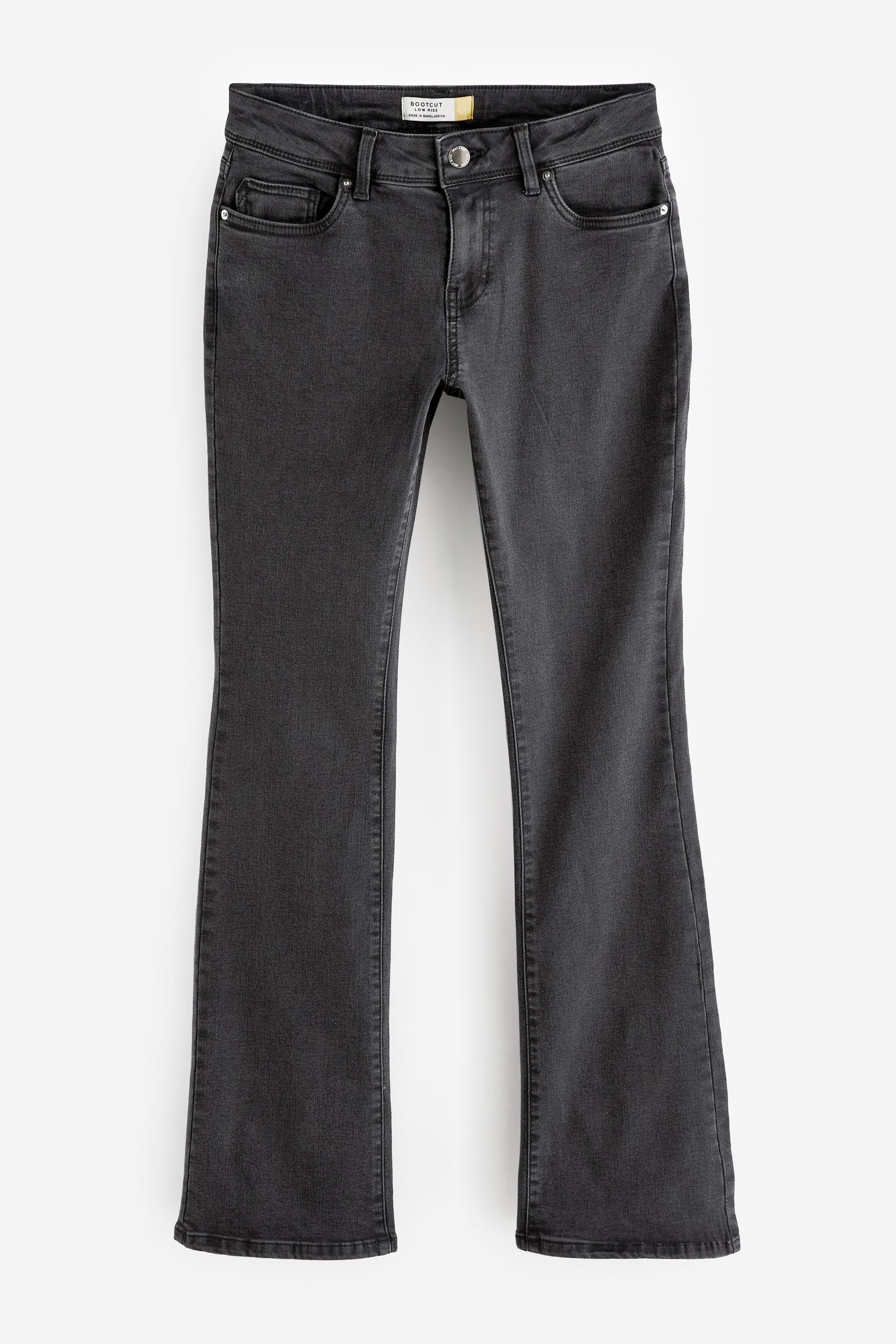 Buy Washed Black Low Rise Bootcut Jeans from Next Luxembourg