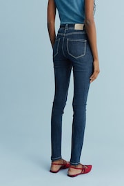 Dark Blue Power Stretch Denim Leggings - Image 3 of 6