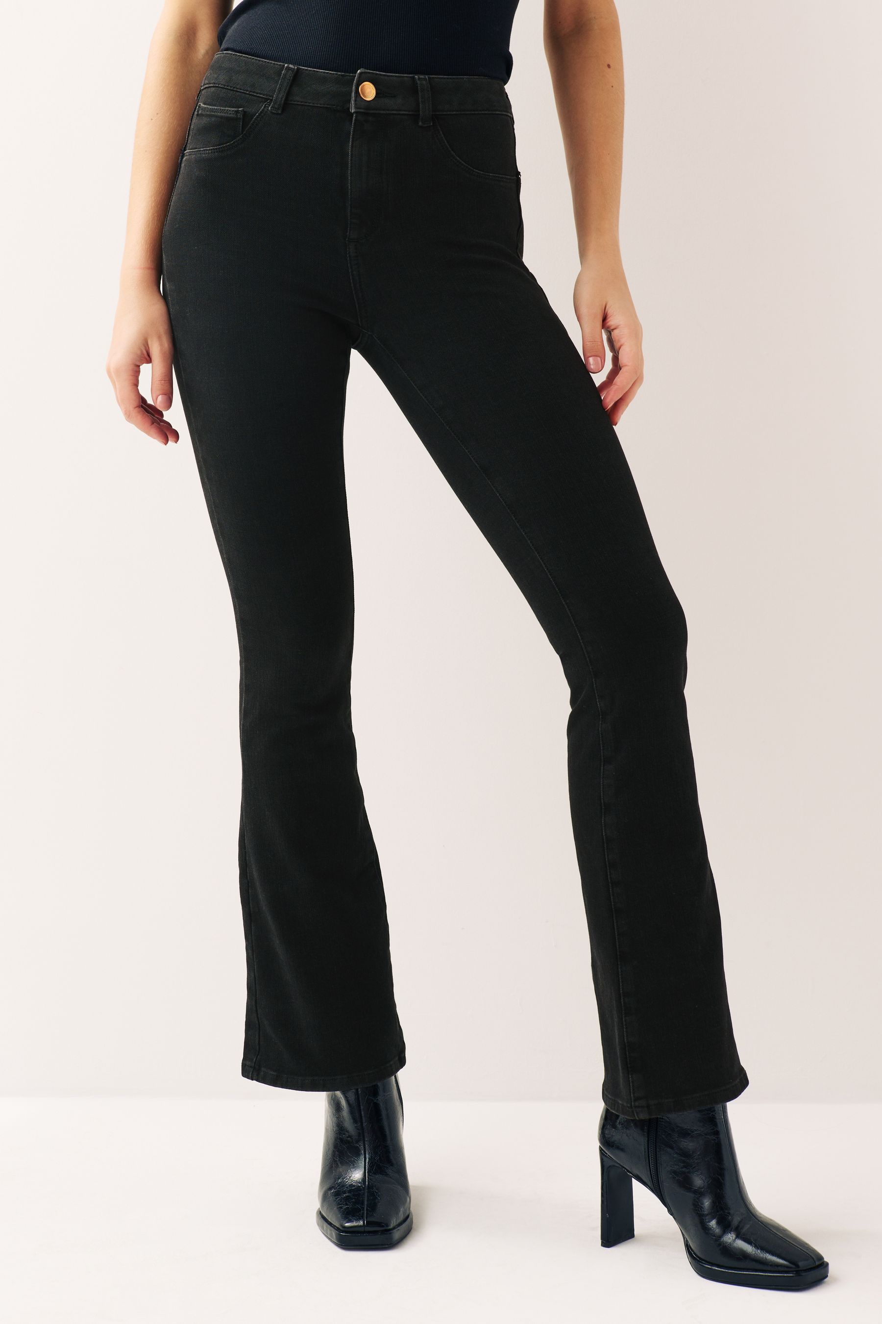 Buy Washed Black 360 Stretch Flare Jeans from Next Luxembourg