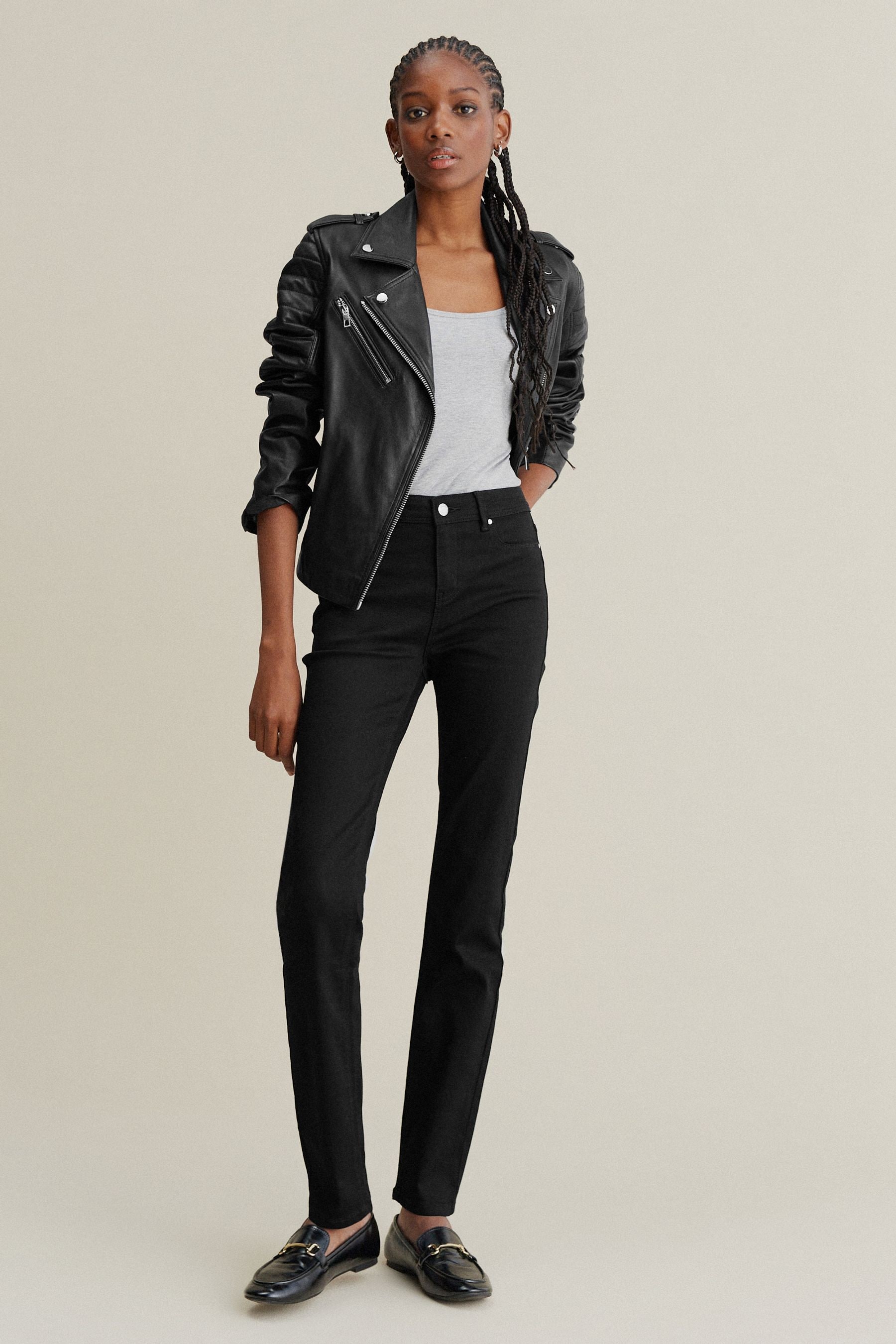Buy Black Power Stretch Slim Denim Jeans from Next Ukraine