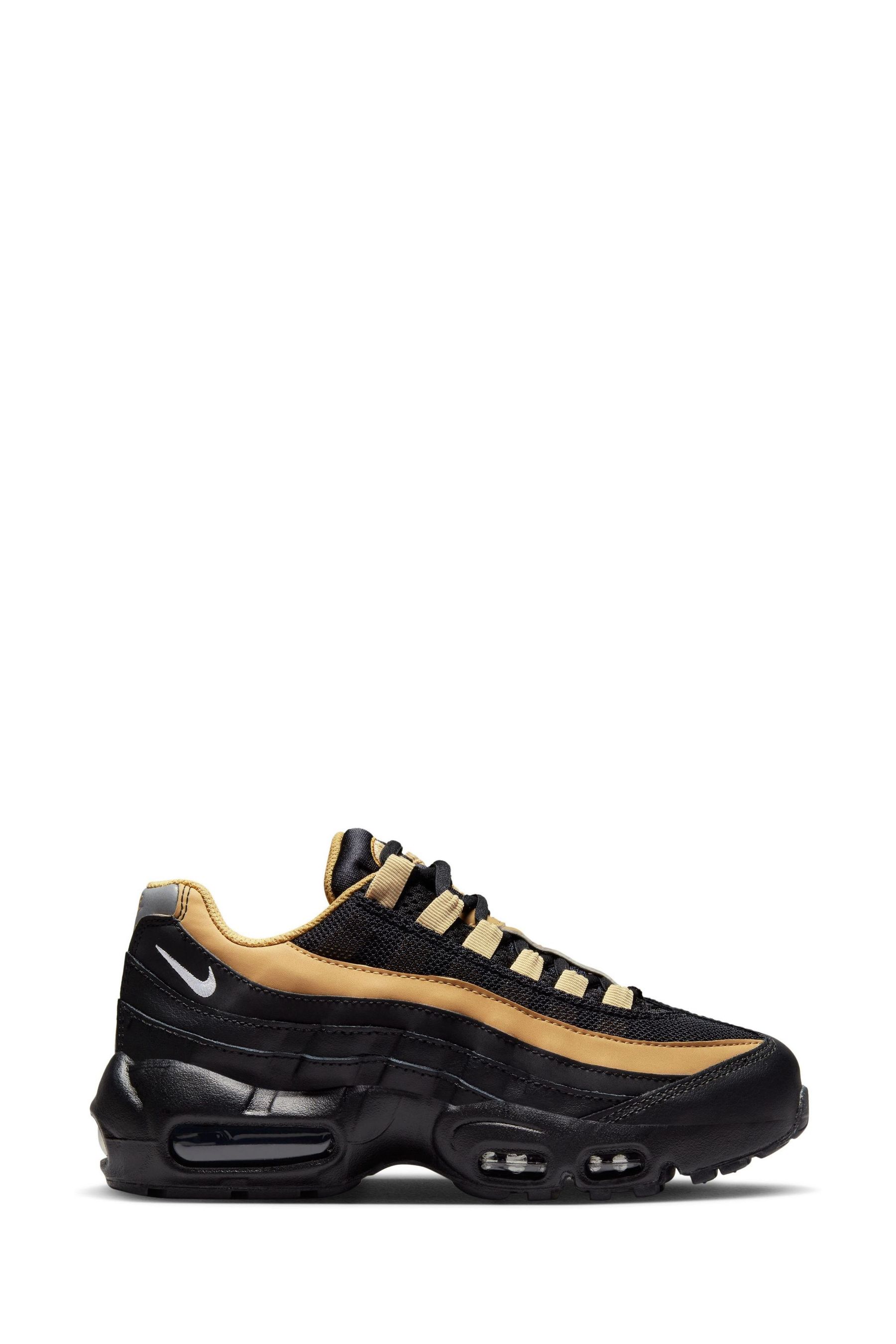 Buy Nike Black Gold Air Max 95 Recraft Trainers from Next Luxembourg