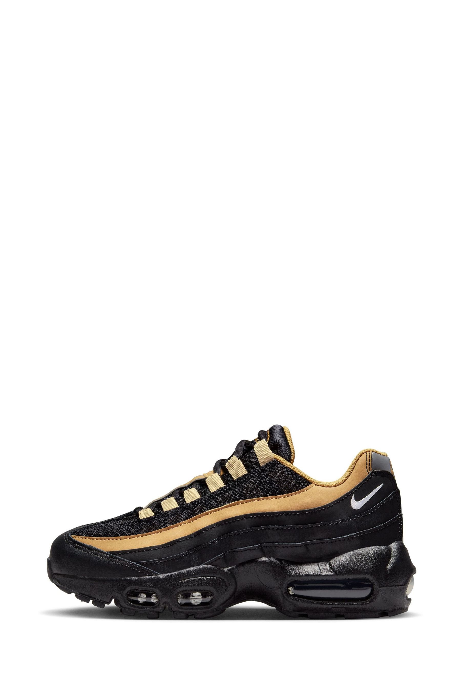 Nike 95 black gold clearance