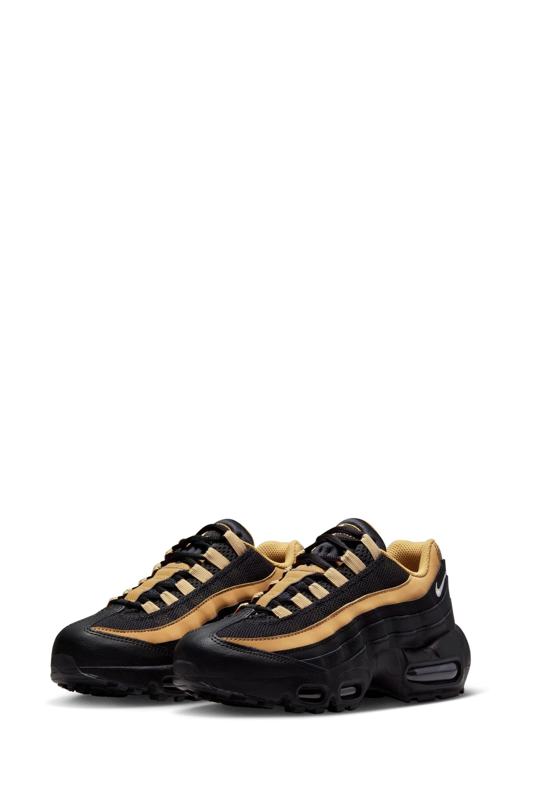 Buy Nike Black Gold Air Max 95 Recraft Trainers from Next Luxembourg