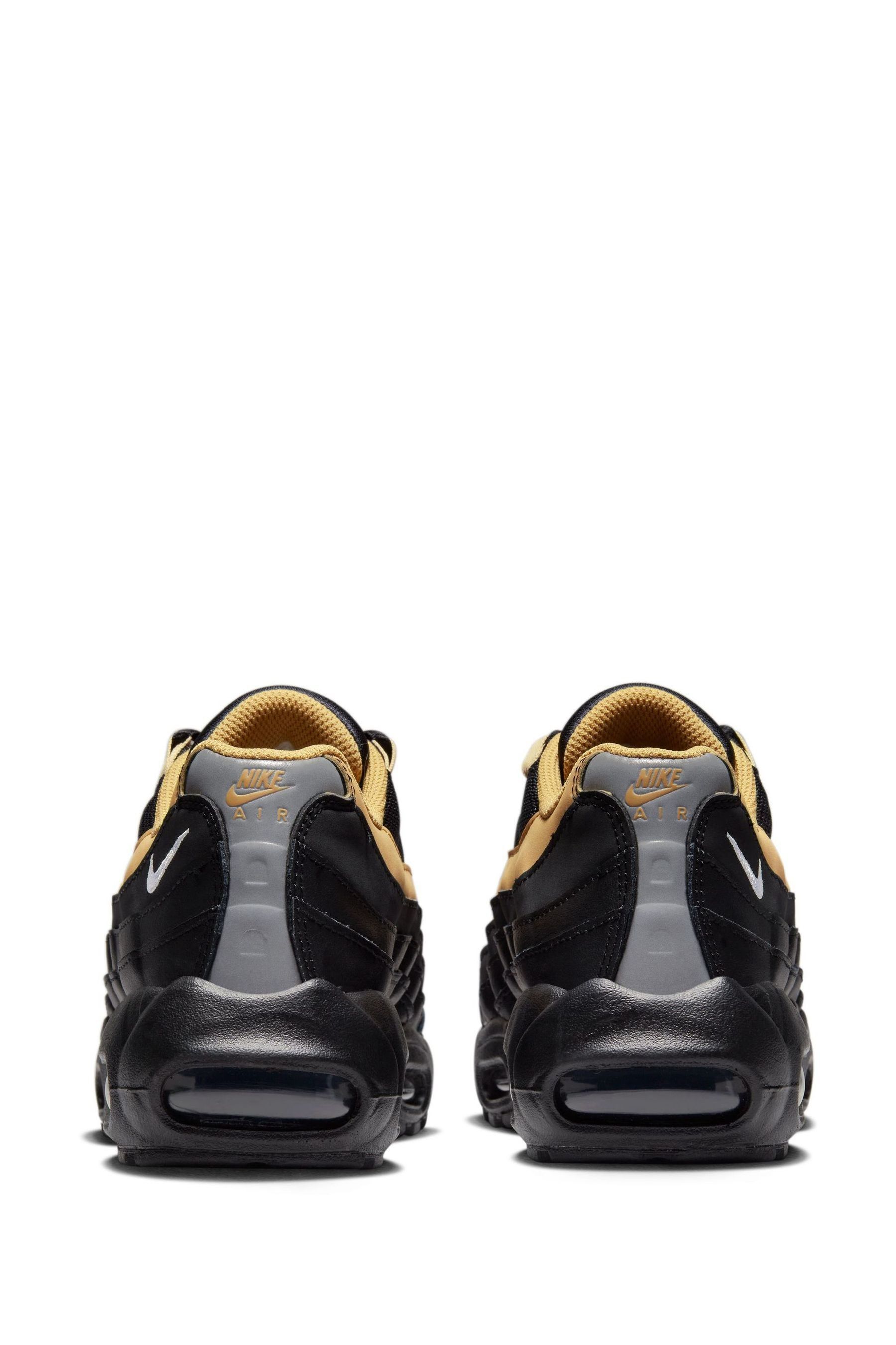 Buy Nike Black Gold Air Max 95 Recraft Trainers from Next Luxembourg