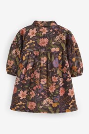 Chocolate Floral Print Cotton Shirt Dress (3mths-8yrs) - Image 6 of 6