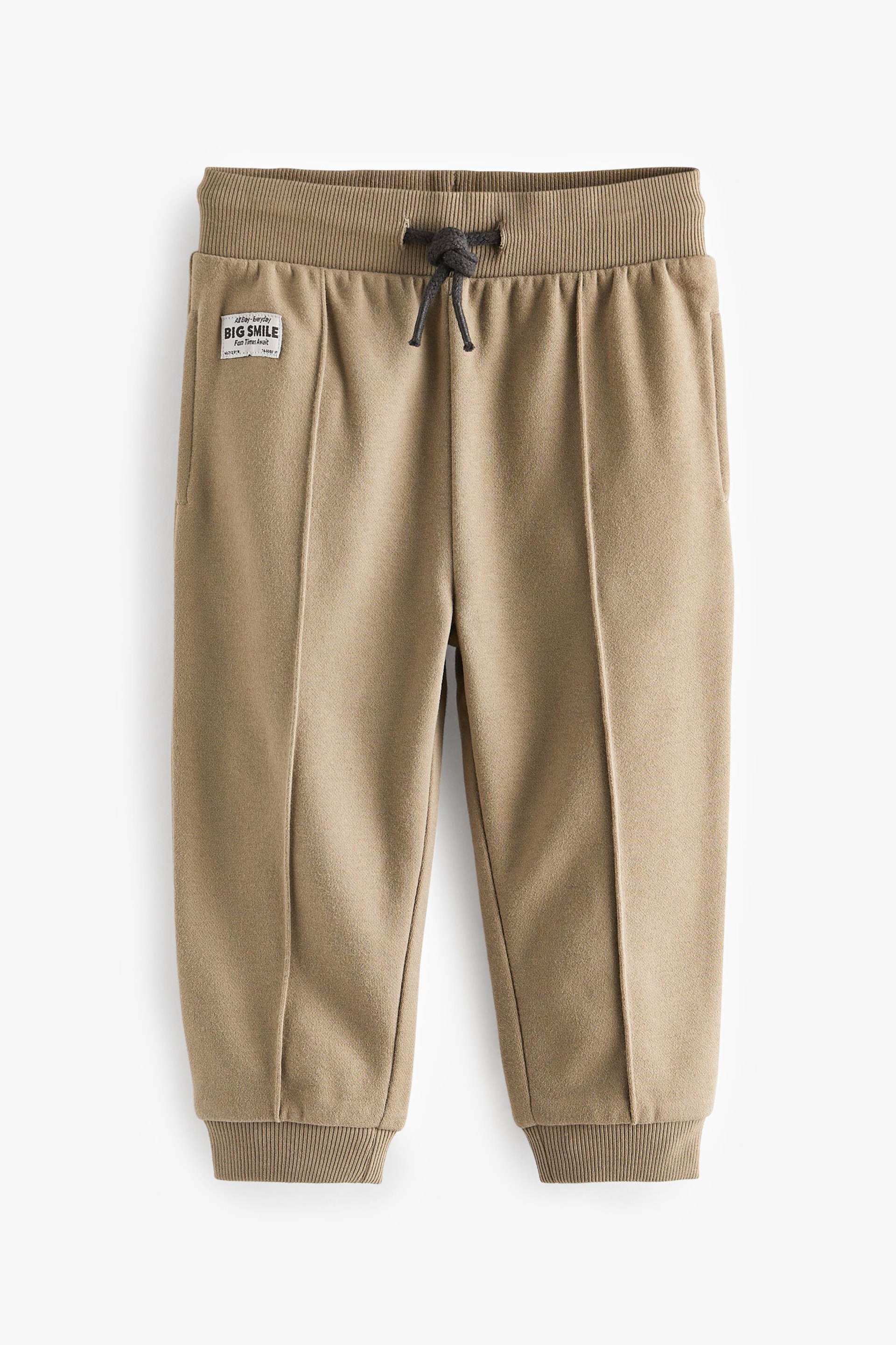 Mink Brown Pin Tuck Joggers (3mths-7yrs) - Image 1 of 3