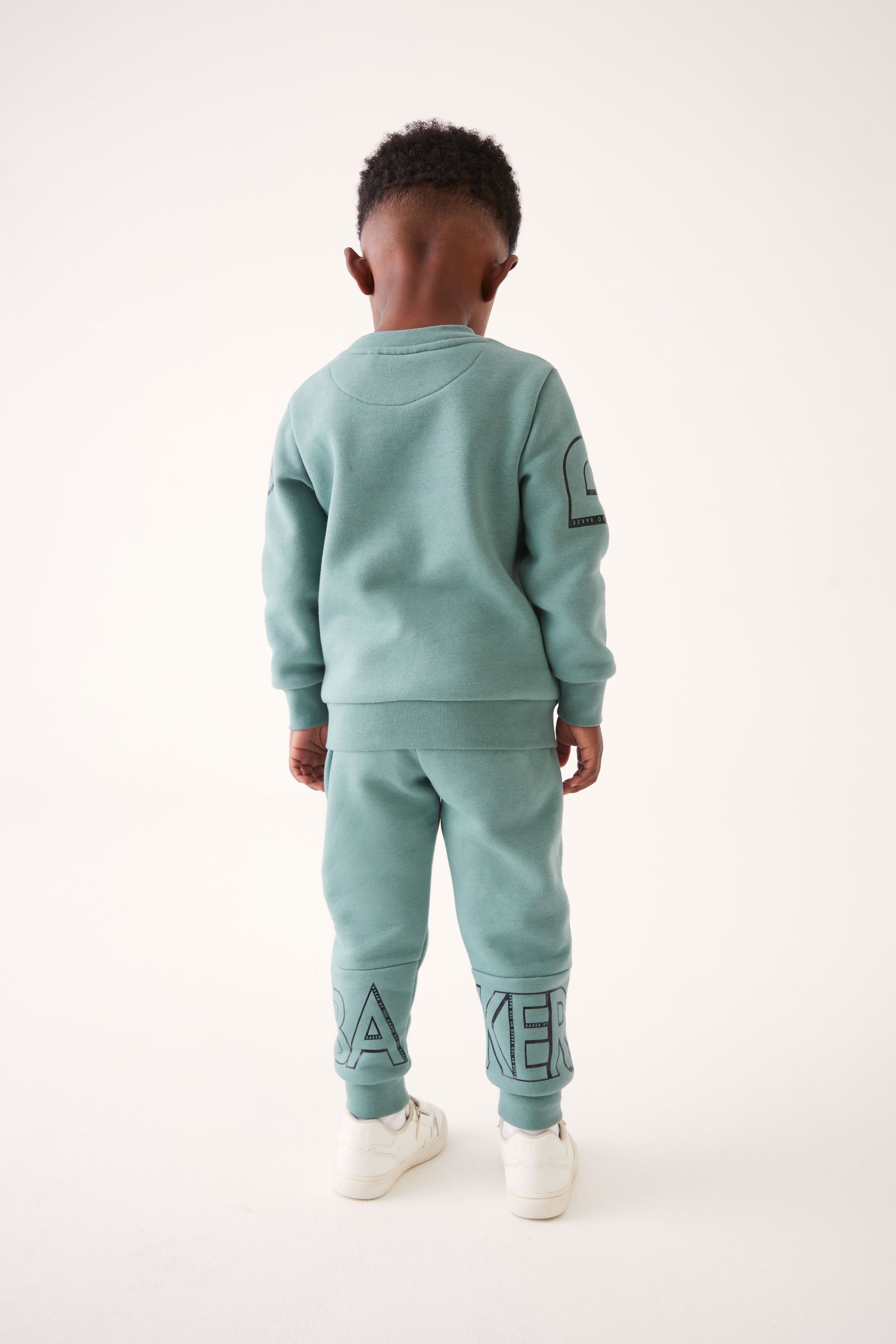 Baker by Ted Baker 0 6yrs Letter Sweater and Jogger Set 12 18 Mths GREEN Boys