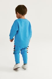 Blue Dinosaur Character Sweatshirt and Jogger Set (3mths-7yrs) - Image 2 of 7