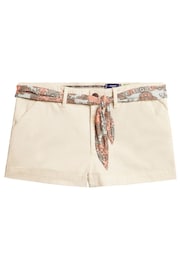 Superdry Oatmeal Vintage Chino Hot Shorts - Image 9 of 10