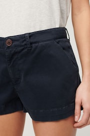 Superdry Navy Vintage Chino Hot Shorts - Image 4 of 9