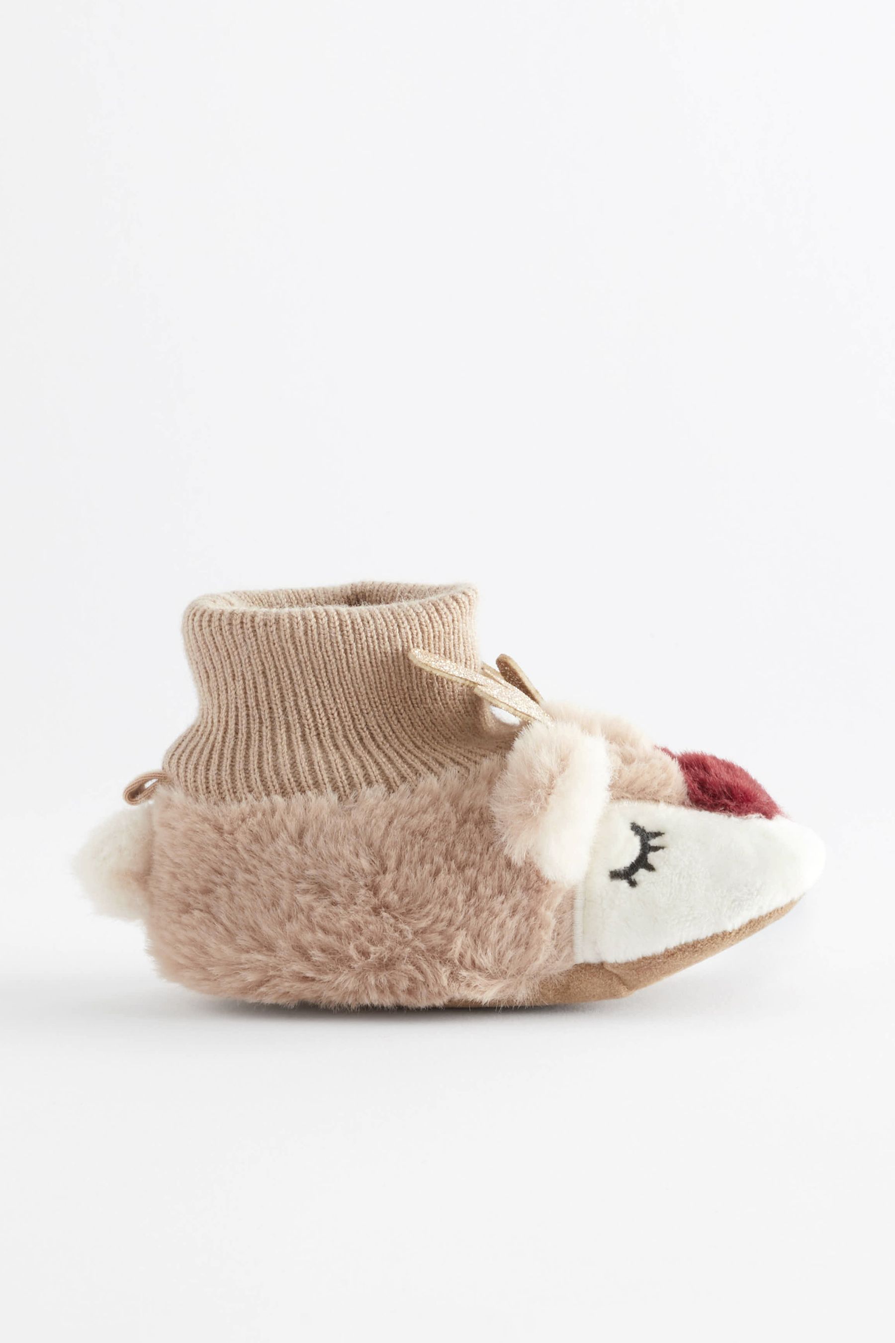Reindeer baby booties on sale
