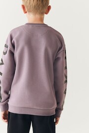 Baker by Ted Baker Purple Letter Sweatshirt - Image 6 of 16