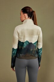 Neutral Outdoor Next Elements Senic Print Fleece Jumper - Image 2 of 6