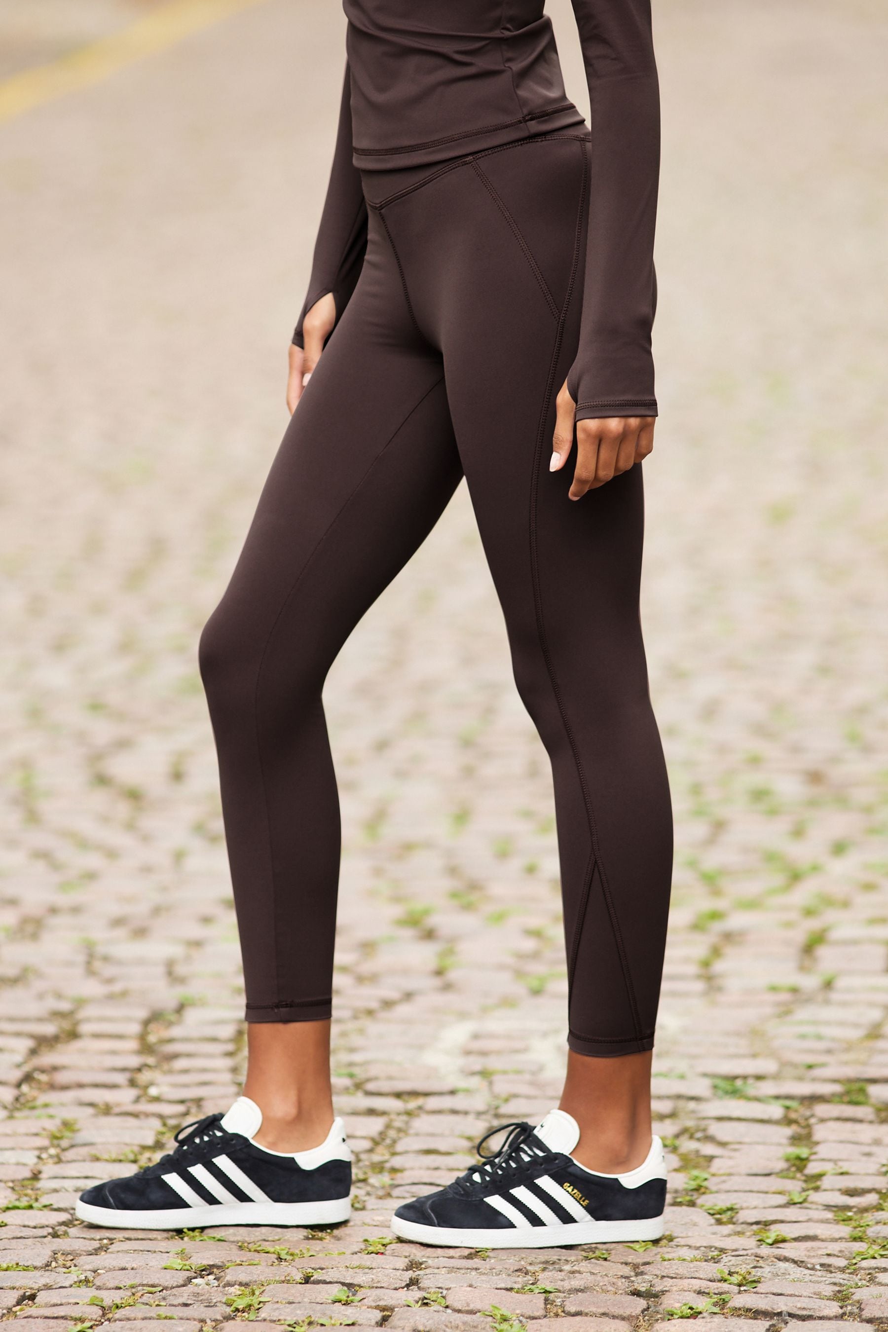 Buy Raisin Brown Supersoft Everyday Sports Leggings from Next Luxembourg