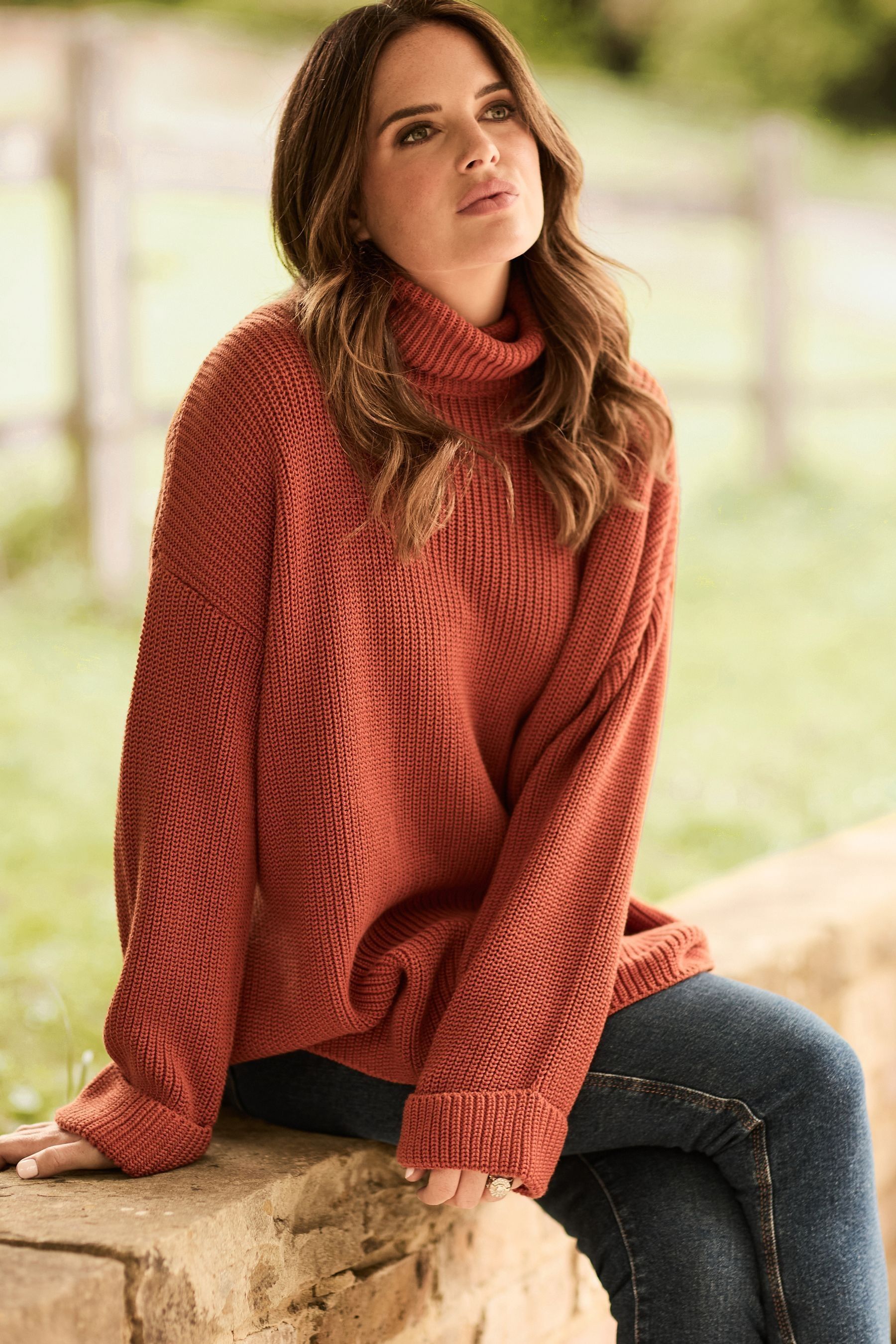 Buy Barbour Orange Stitch Cape Jumper from Next Ireland