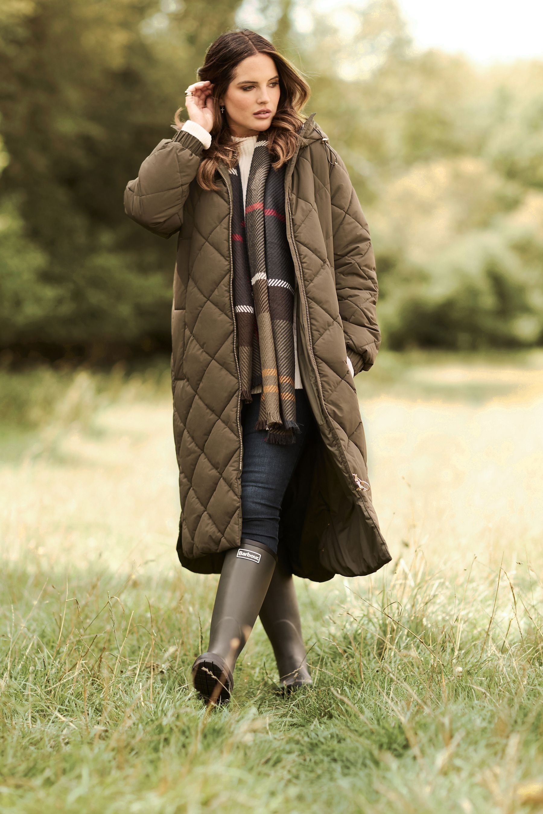 Barbour long quilted coat womens shop