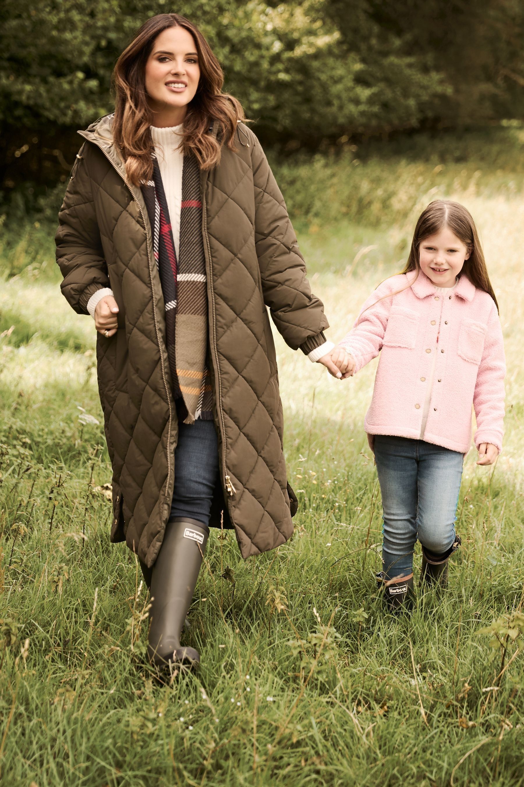 Buy Barbour Olive Green Mosswood Quilted Jacket from Next Kuwait