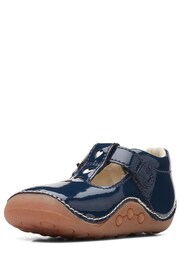 Clarks Blue Multi Fit Patent Tiny Beat Toddler Shoes - Image 4 of 7