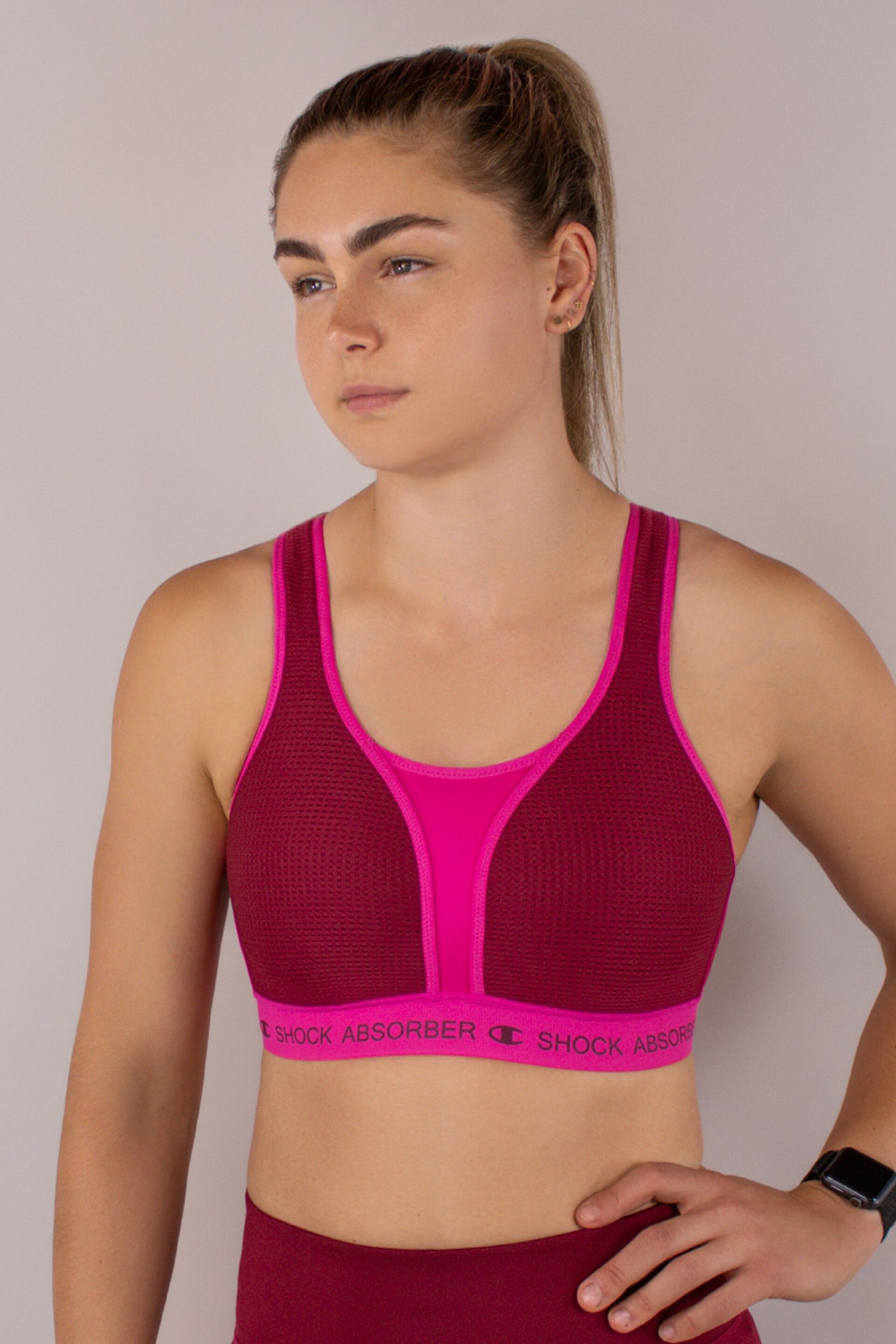 Shock Absorber Pink Ultimate Run Padded New Bra - Image 1 of 6
