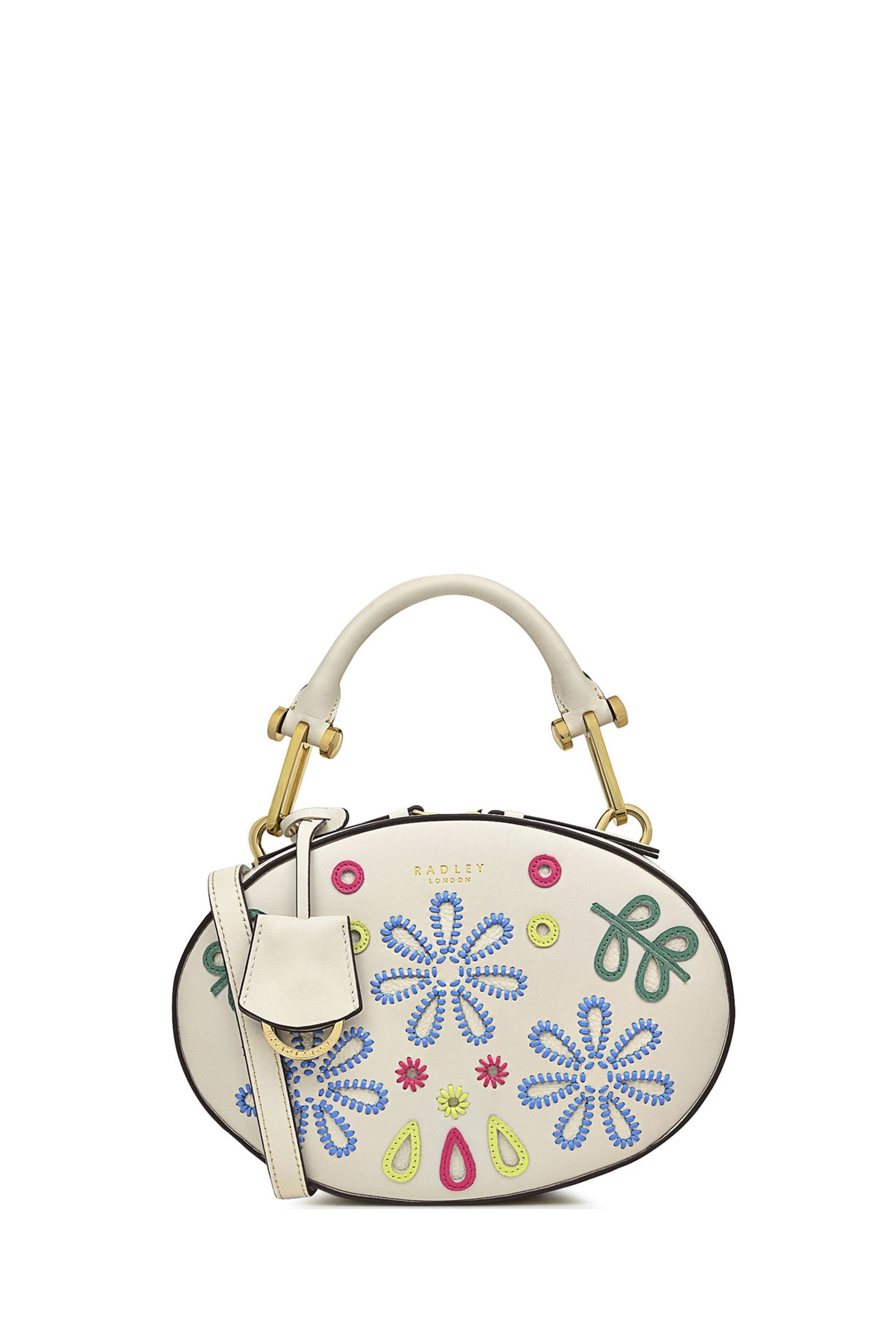 Buy Radley London Small Cream Basil Street Broderie Zip Around Grab Bag from Next Germany