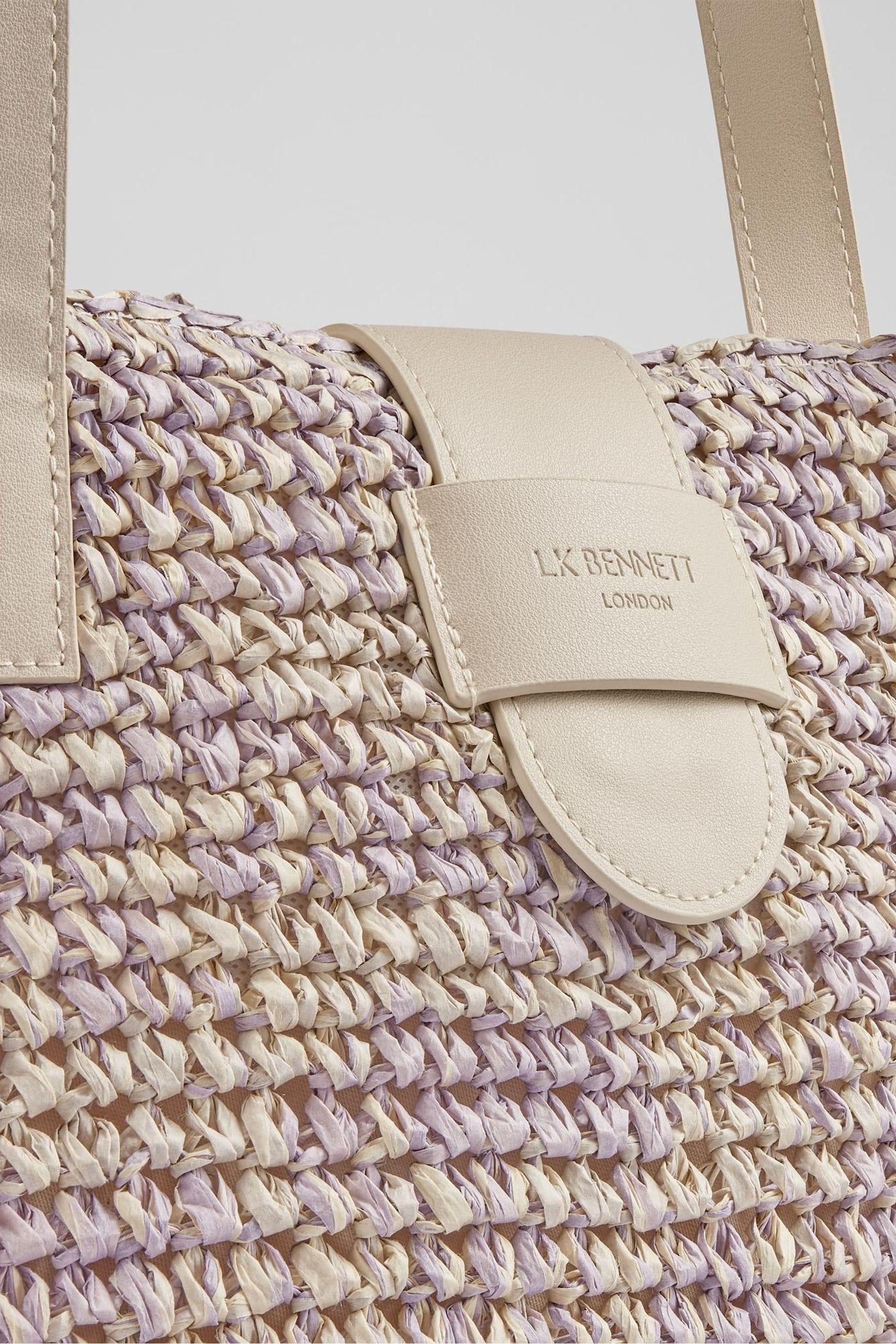 Buy LK Bennett Purple Tara Raffia Bag from Next Latvia