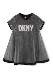 DKNY Silver 2-In-1 Layered Logo Dress - Image 2 of 4