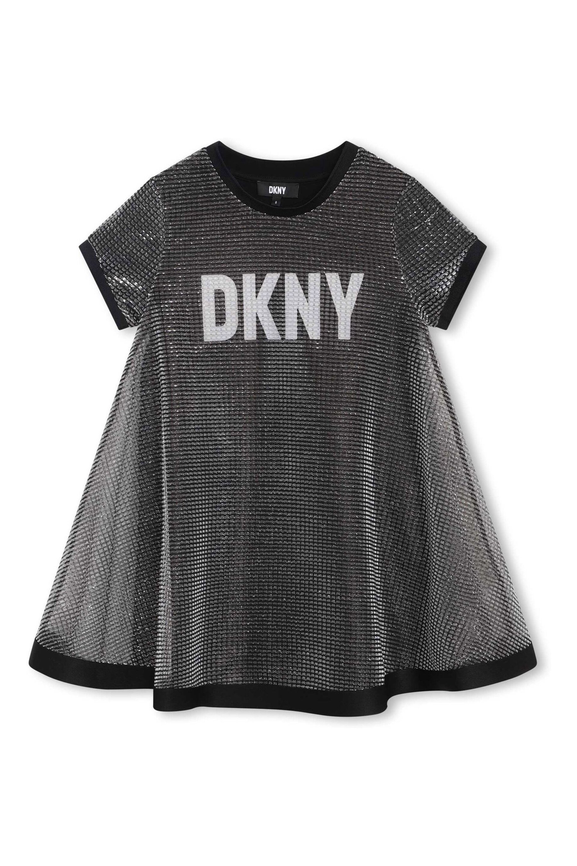 DKNY Silver 2-In-1 Layered Logo Dress - Image 2 of 4