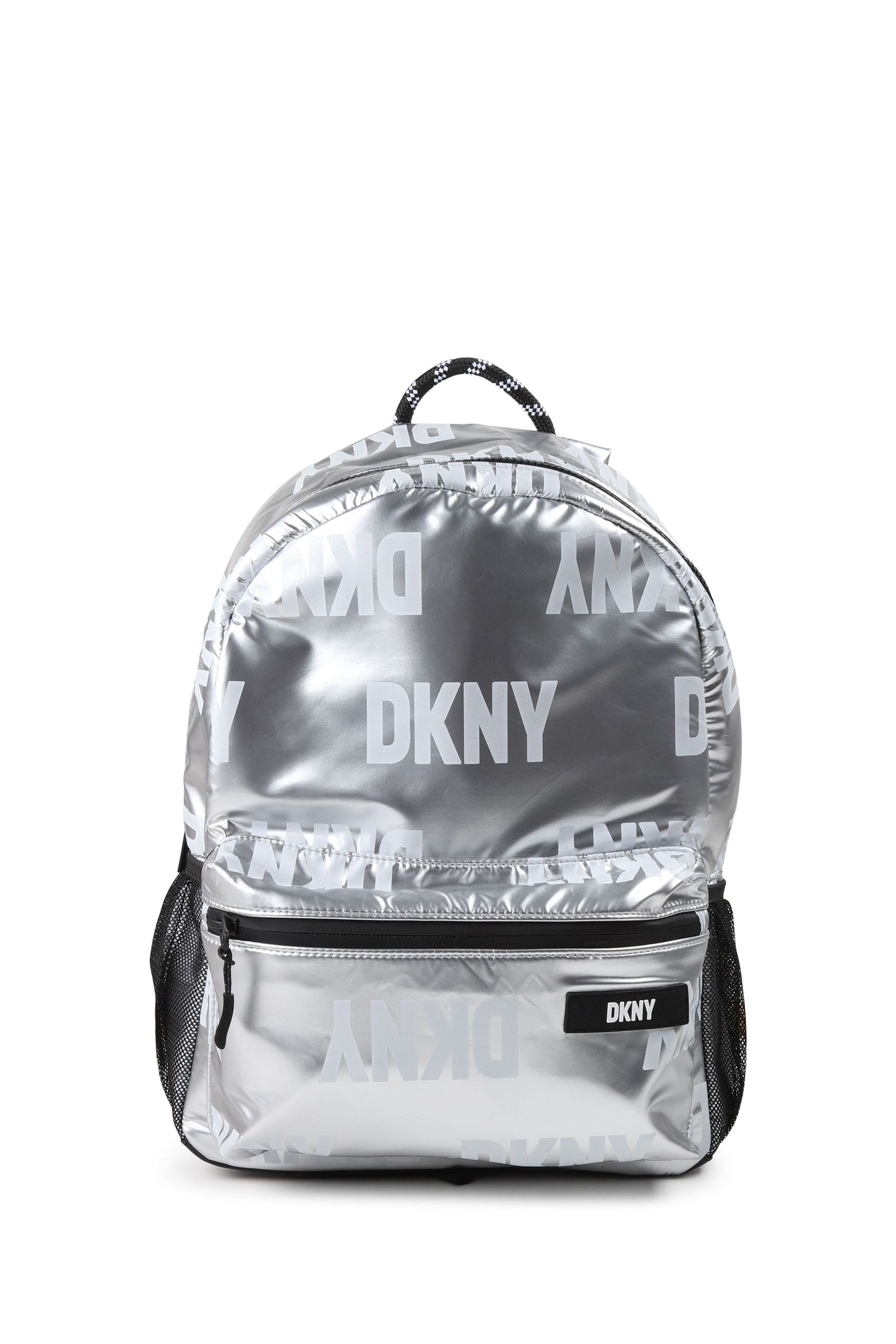 Buy DKNY Silver Metallic Logo Backpack from Next Luxembourg