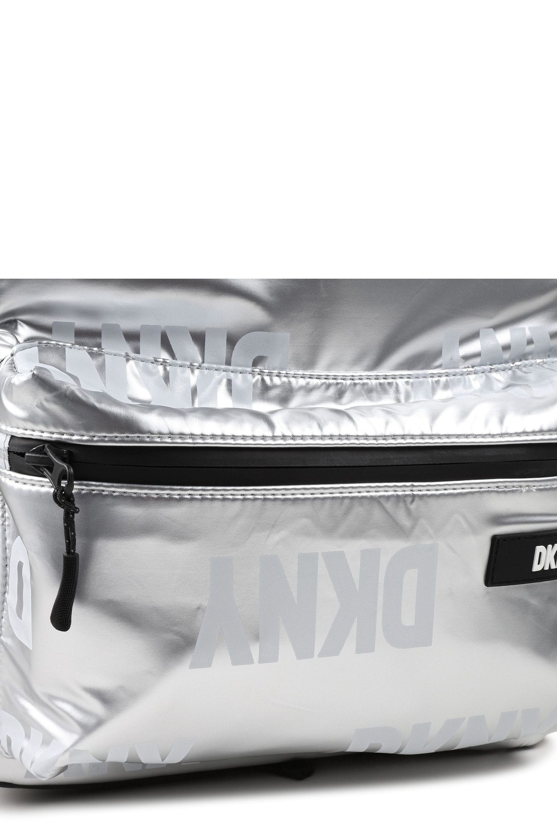 Buy DKNY Silver Metallic Logo Backpack from Next Luxembourg