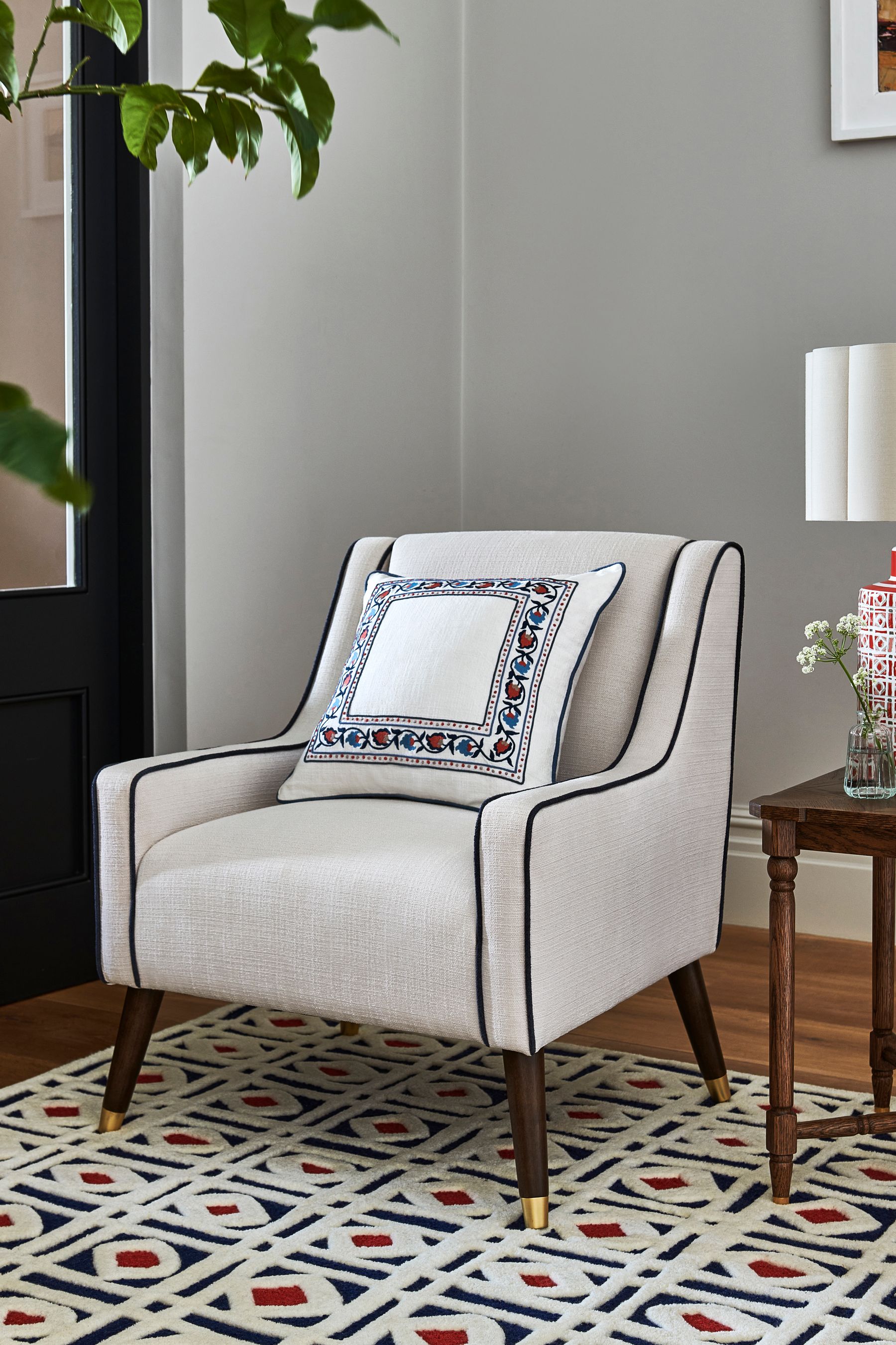 Buy Nina Campbell Clabon Natural Rosebury Accent Chair from the Next UK online shop