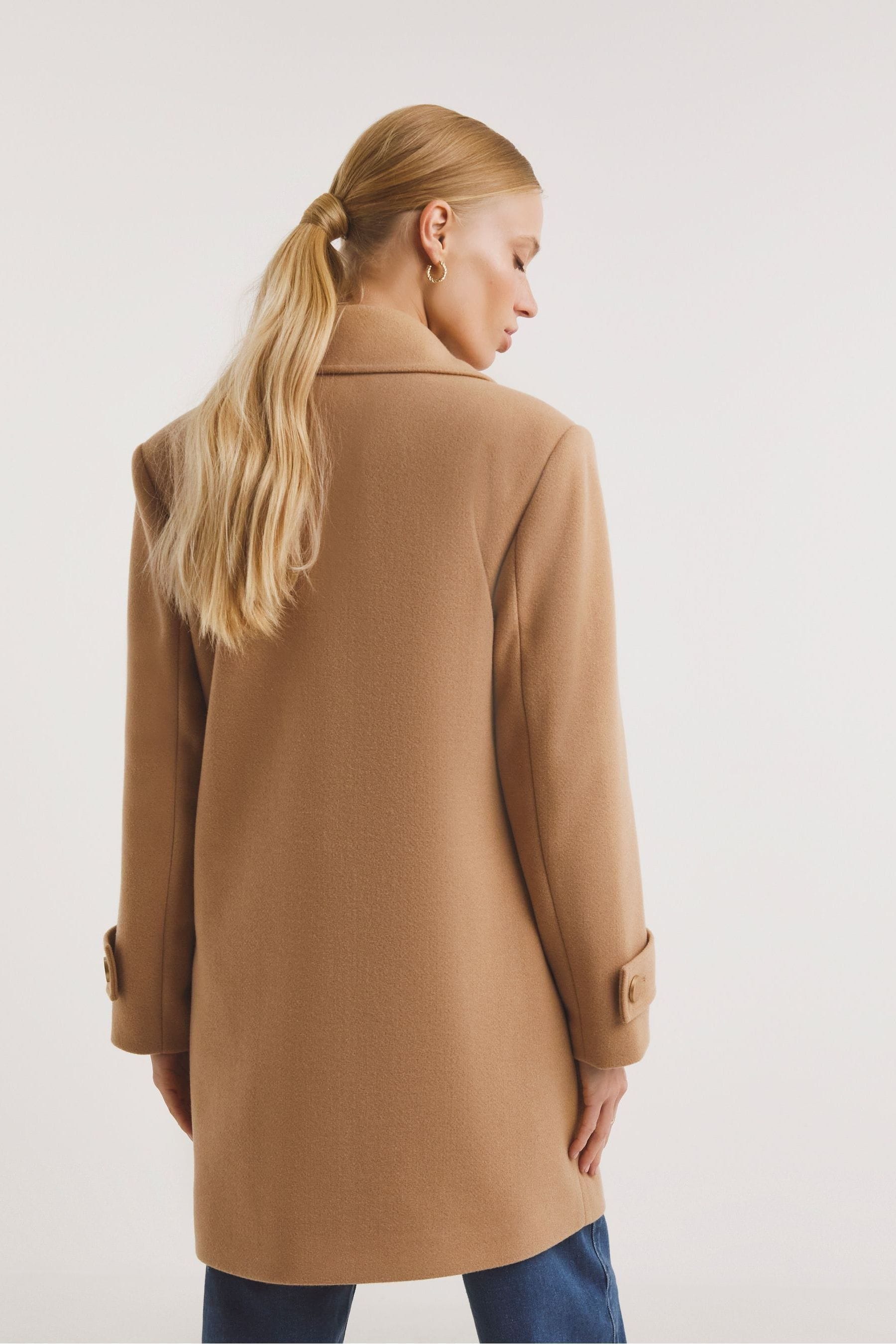 Buy JD Williams Camel Wool Coat from Next Slovakia