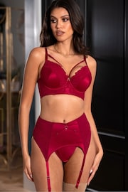 Pour Moi Red Lavish Deep Suspender - Image 1 of 4