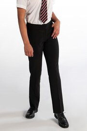 Trutex Girls Black Twin Pocket School Trousers - Image 1 of 4