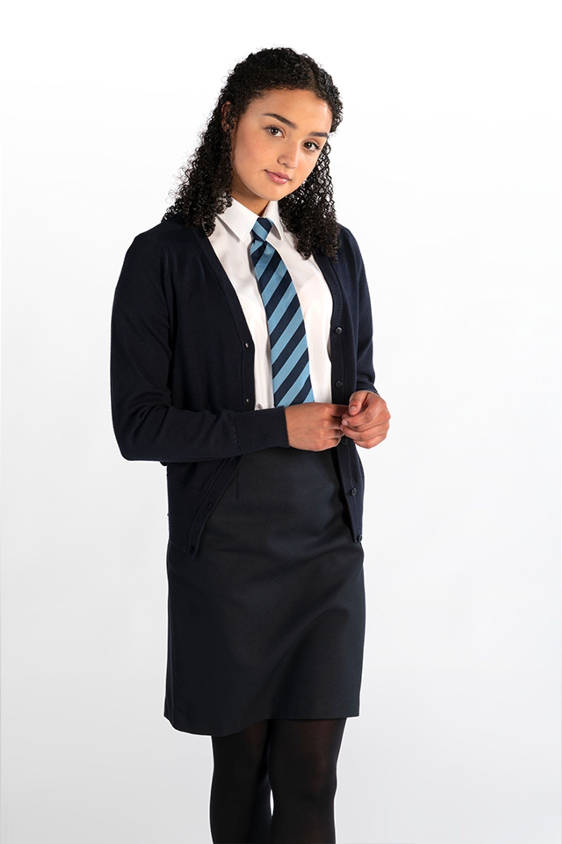 Trutex Blue 100% Cotton School Cardigan - Image 1 of 3