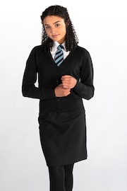 Trutex Black 100% Cotton School Cardigan - Image 1 of 3