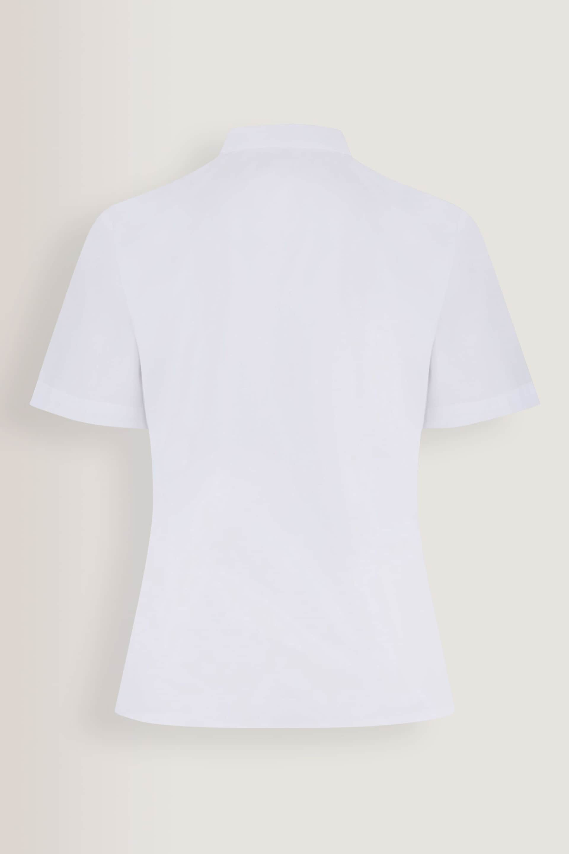 Trutex Girls 2 Pack Short Sleeve Non Iron White School Shirts - Image 3 of 5