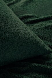 Green Teddy Borg Fleece Duvet Cover And Pillowcase Set - Image 5 of 5