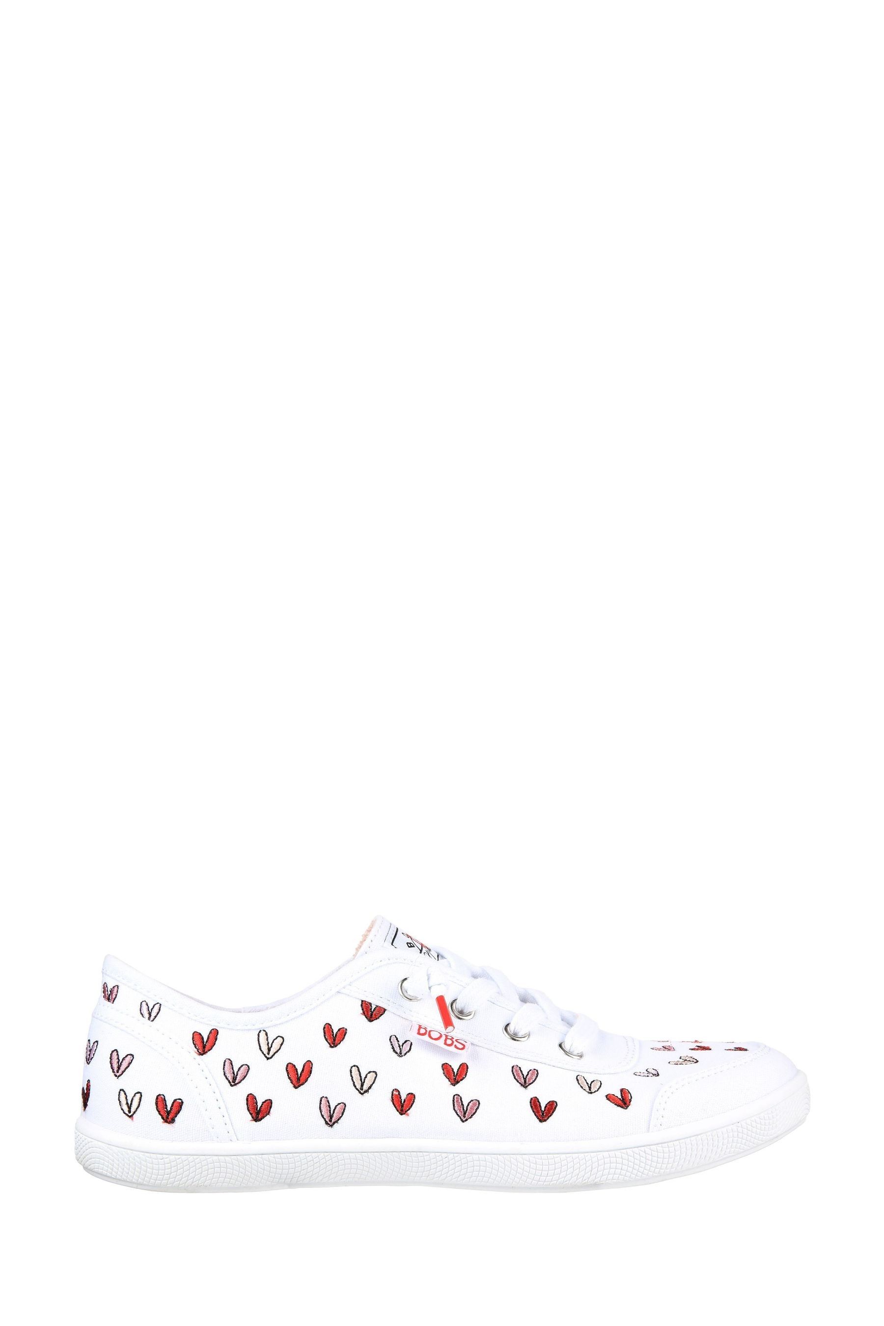 Buy Skechers White Bobs B Cute Love Brigade Womens Trainers from Next Luxembourg