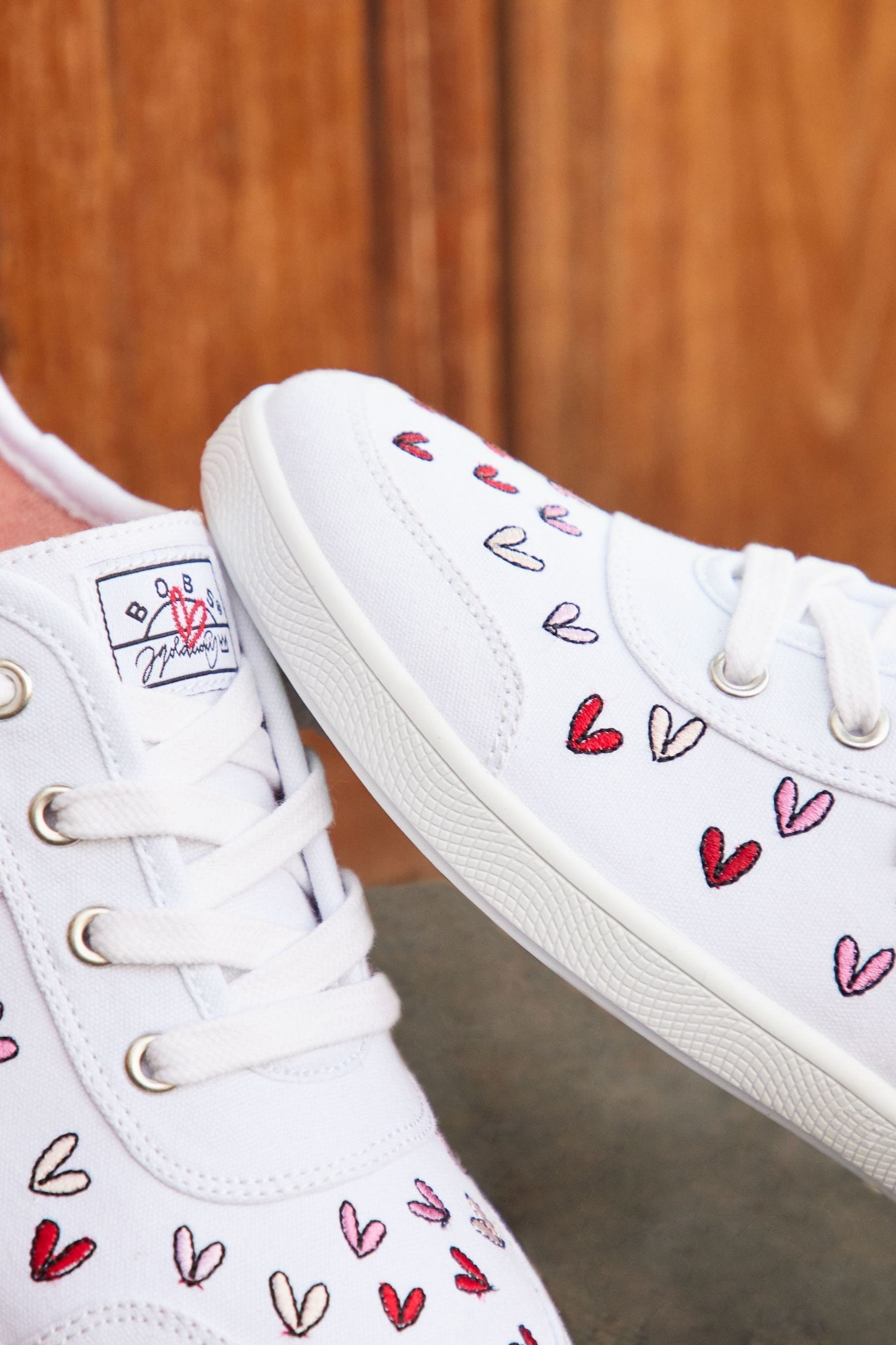 Buy Skechers White Bobs B Cute Love Brigade Womens Trainers from Next Luxembourg