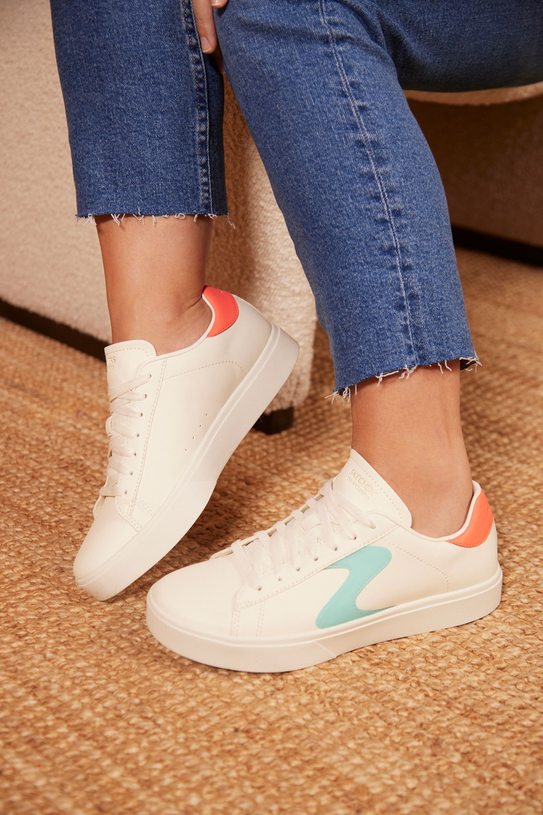 Buy Skechers Cream Eden Lx Feeling Fierce Trainers from Next Luxembourg