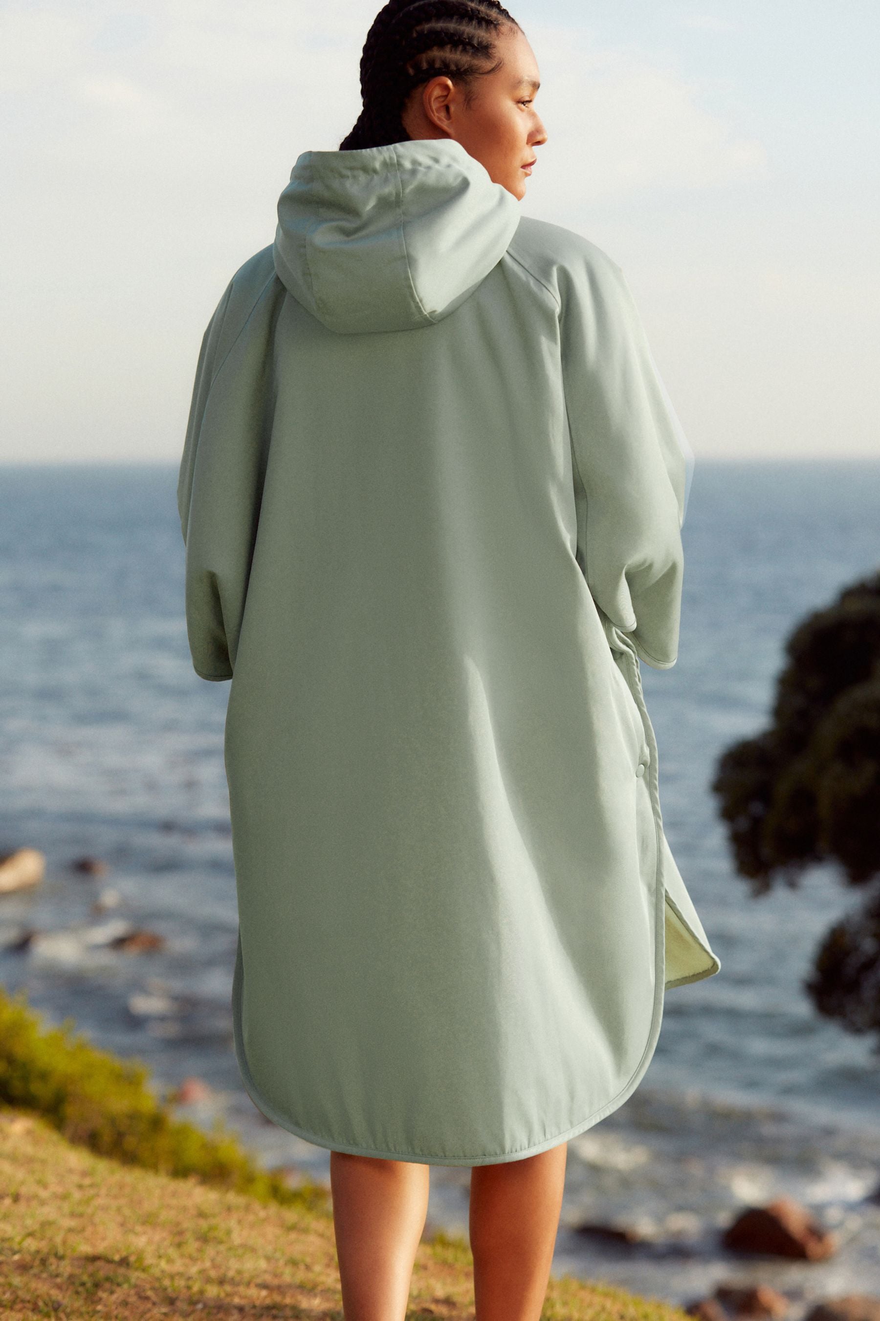 Buy Sage Green Shower Resistant Changing Robe from Next Luxembourg