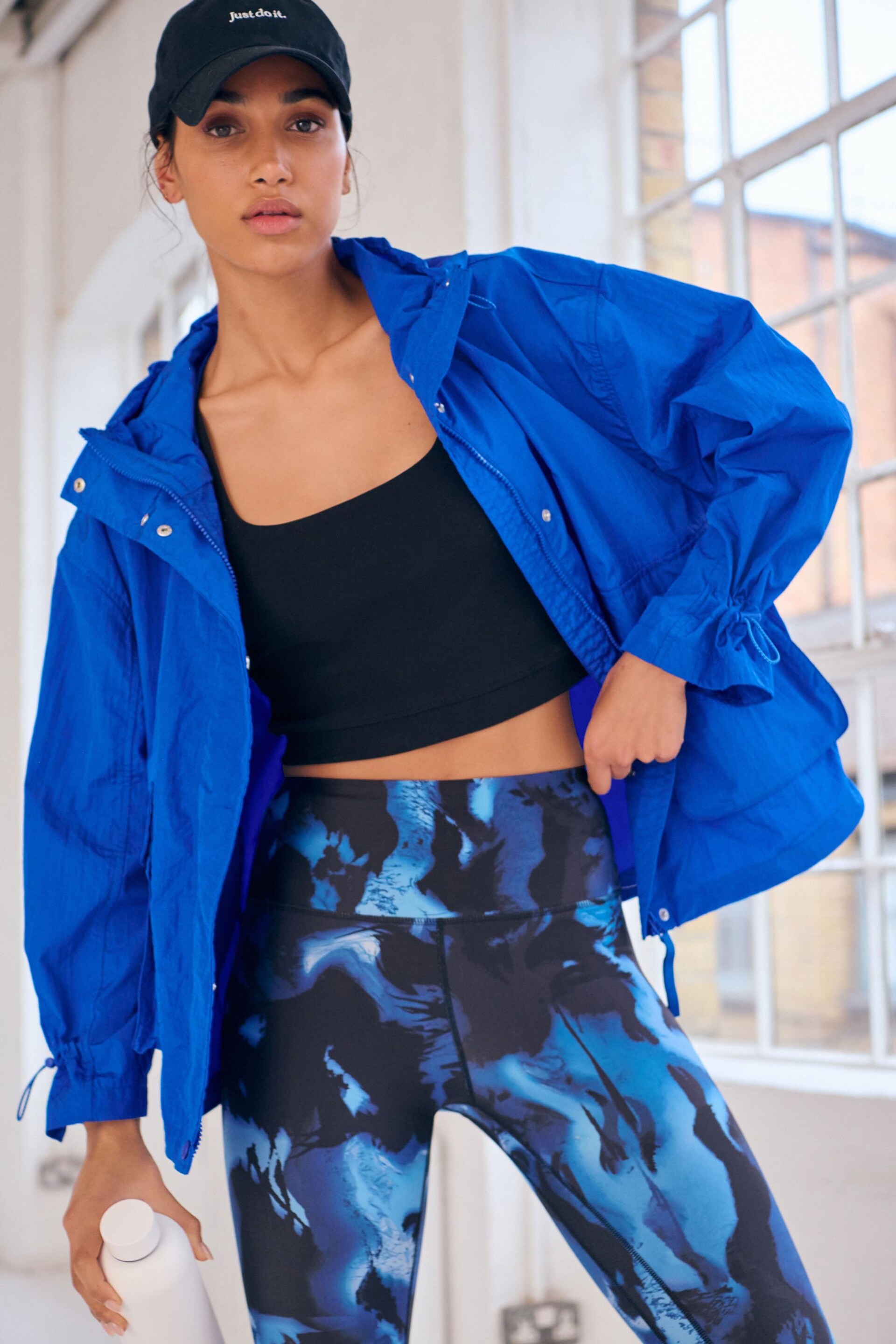 Blue Packable Rain Jacket - Image 1 of 8