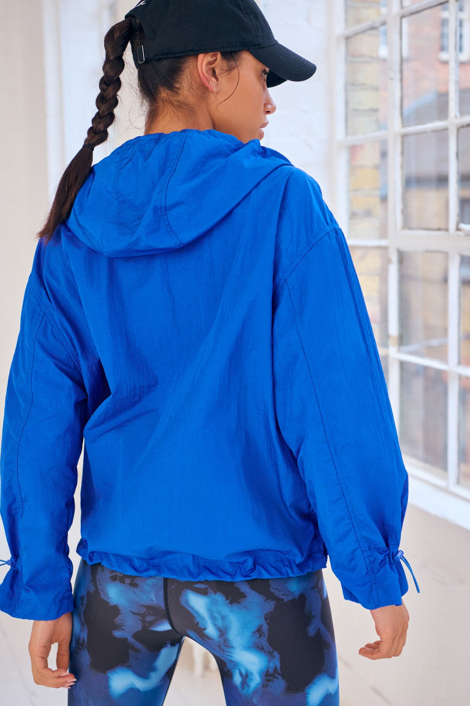 Blue Packable Rain Jacket - Image 4 of 8