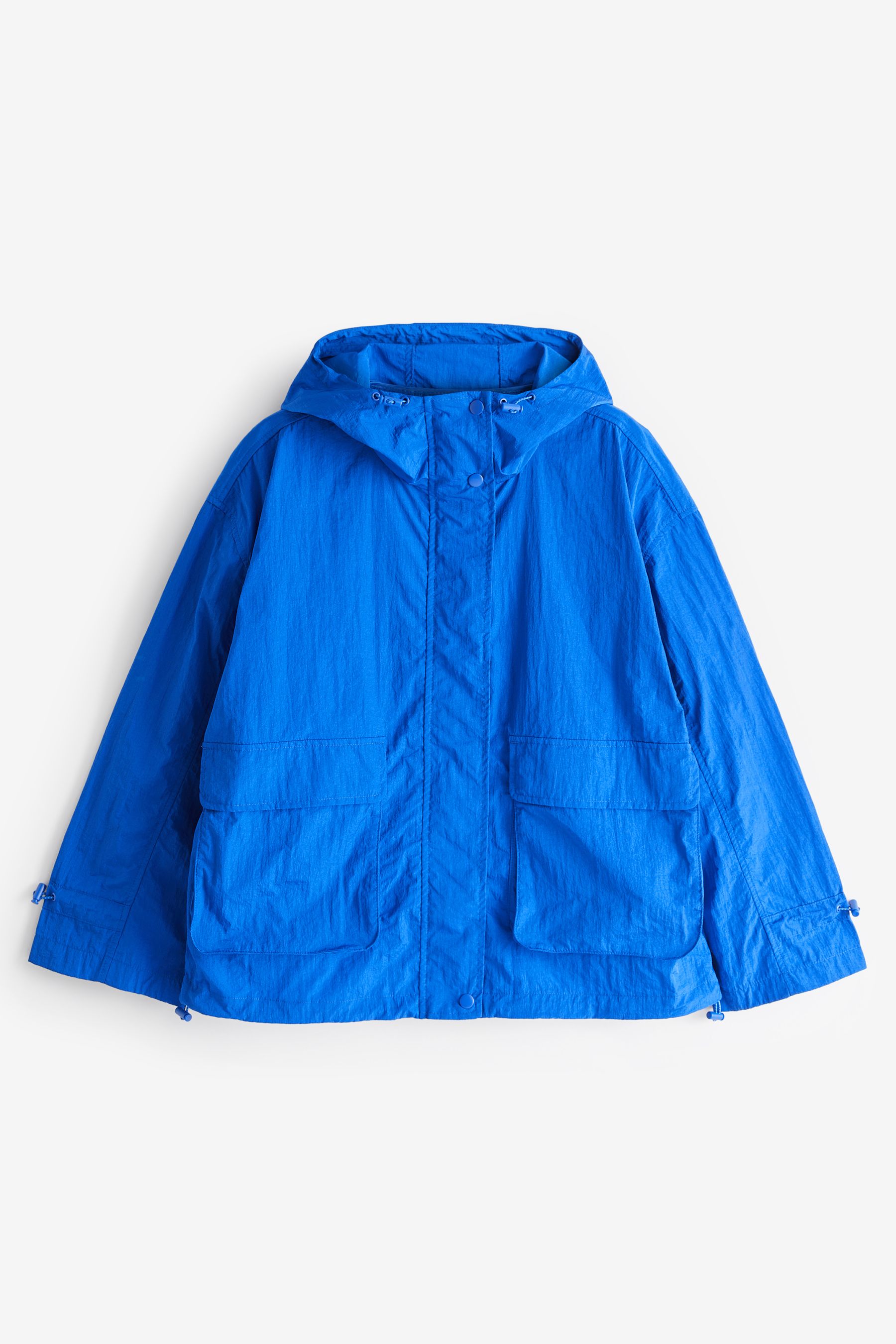 Buy Blue Packable Rain Hooded Shower Resistant Jacket from the Next UK online shop