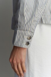 Blue Stripe Worker Jacket - Image 5 of 7