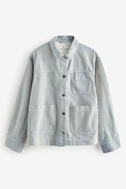 Blue Stripe Worker Jacket - Image 6 of 7