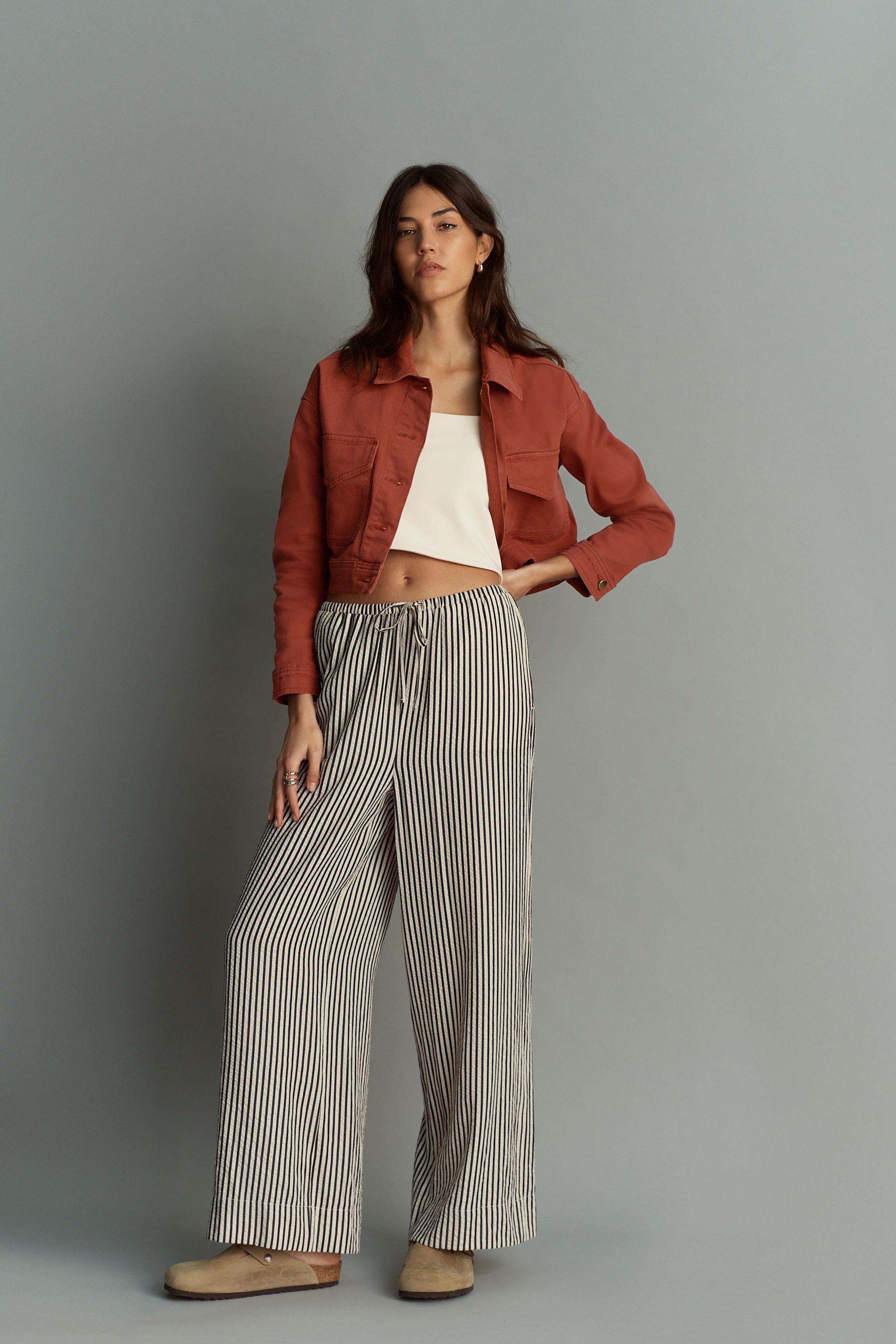 Buy Terracotta Red Cotton Utility Jacket from Next Luxembourg