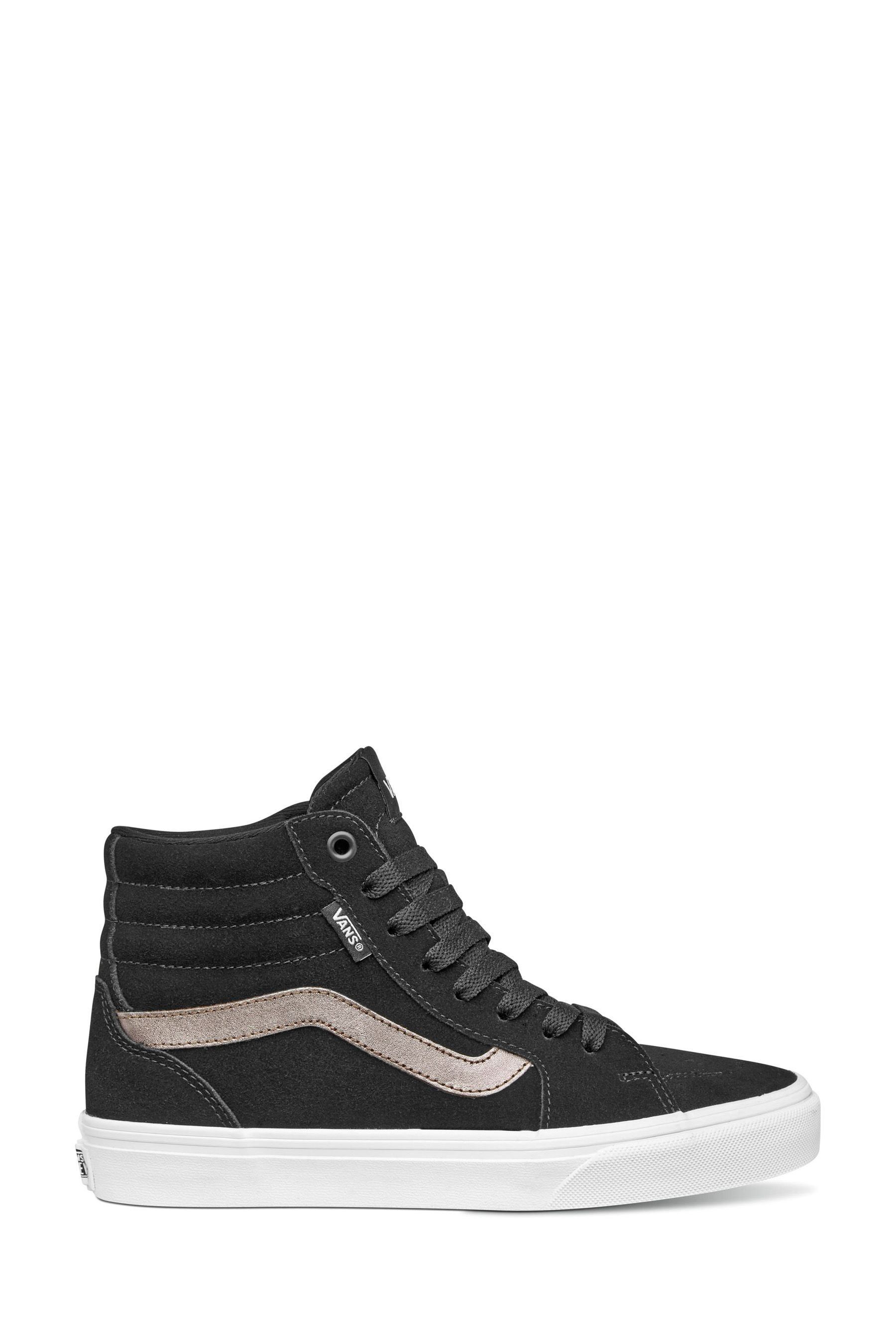 Buy Vans Womens Black Gold Filmore Hi Trainers from Next Luxembourg