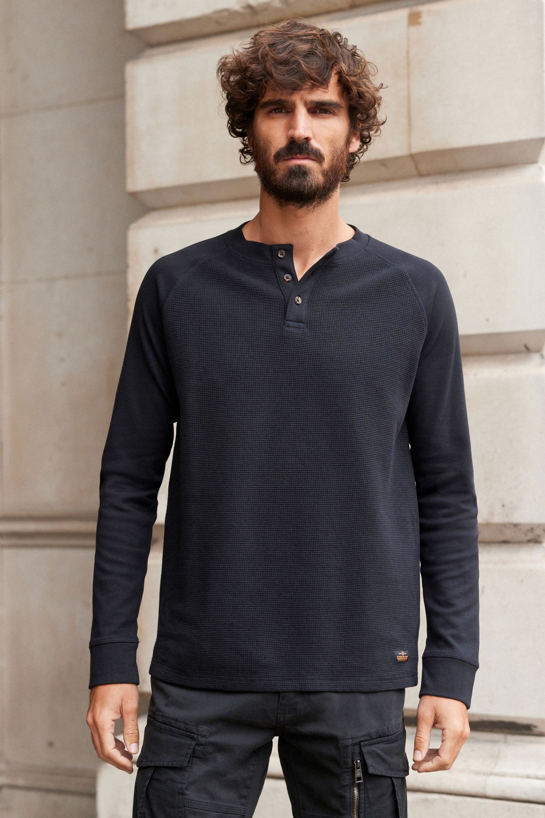Grandad collar t shirt outlet
